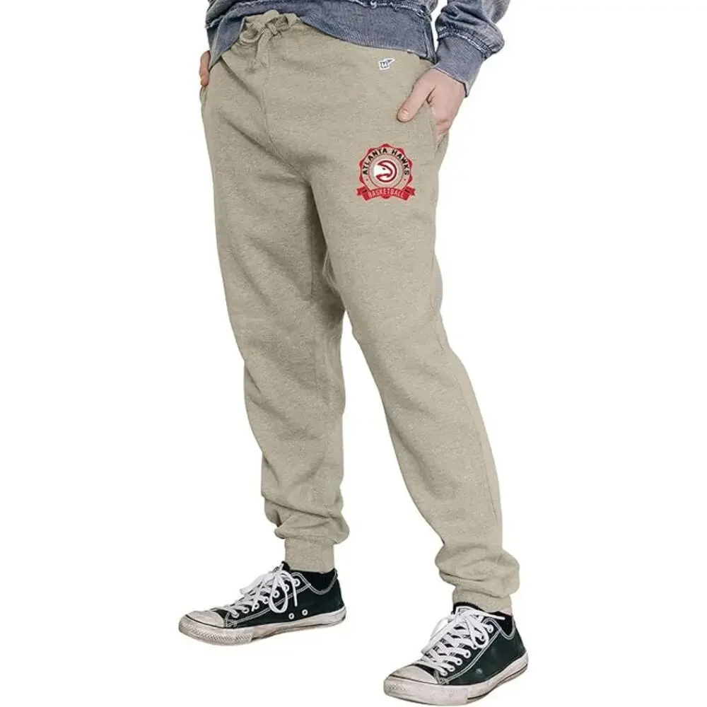 NEW Blue 84 NBA Atlanta Hawks Men's 2X Licensed Sweatpants Jogger Oatmeal